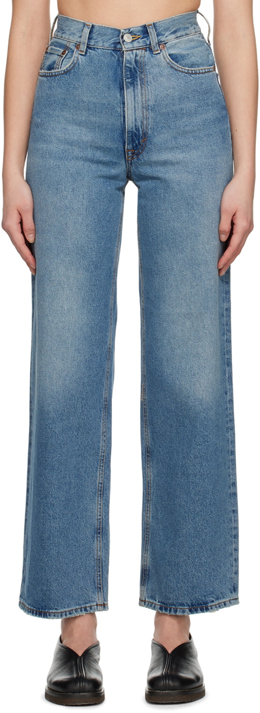 House of Dagmar Blue Wide-Leg Jeans