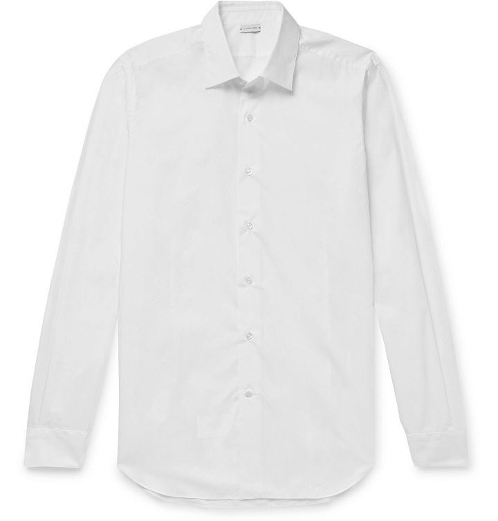 Photo: Caruso - Slim-Fit Cotton Shirt - White