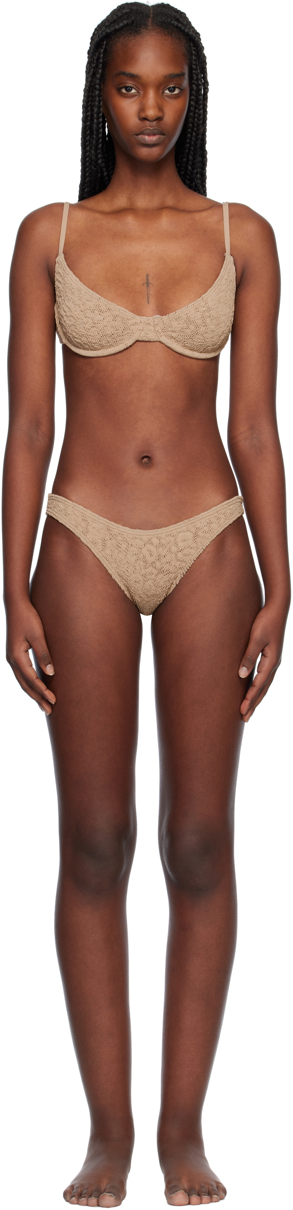 Bond-Eye Beige Gracie & Sign Bikini