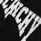 Givenchy Men's College Logo Sock in Black