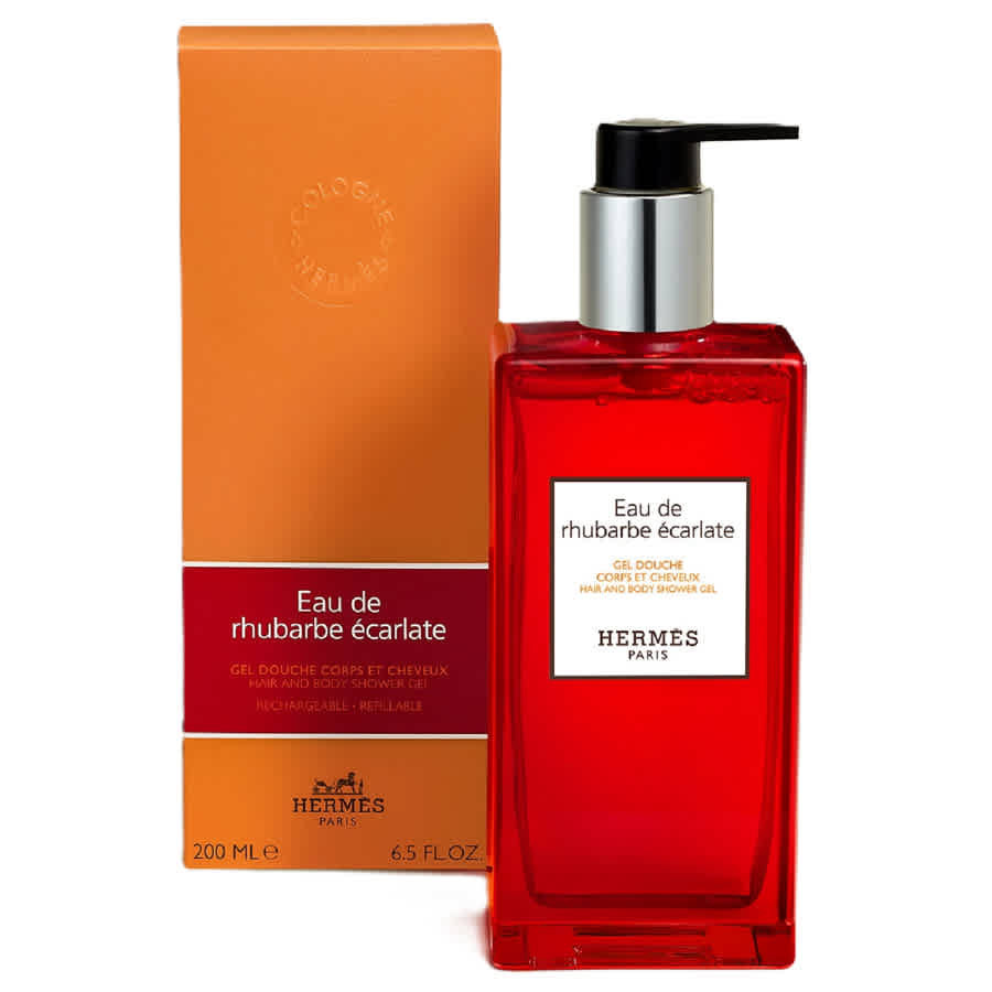 Hermes Eau De Rhubarbe Ecarlate Shower Gel 6.7 oz Bath & Body 3346130010548