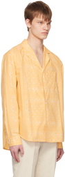 Jacquemus Yellow Le Raphia 'La chemise Luis' Shirt
