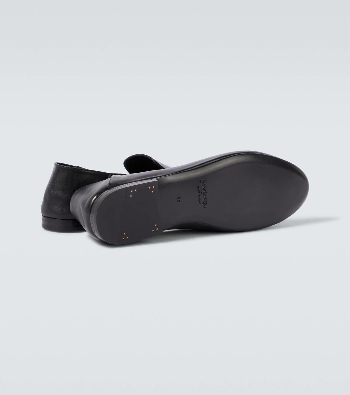 Saint Laurent Alain leather slippers