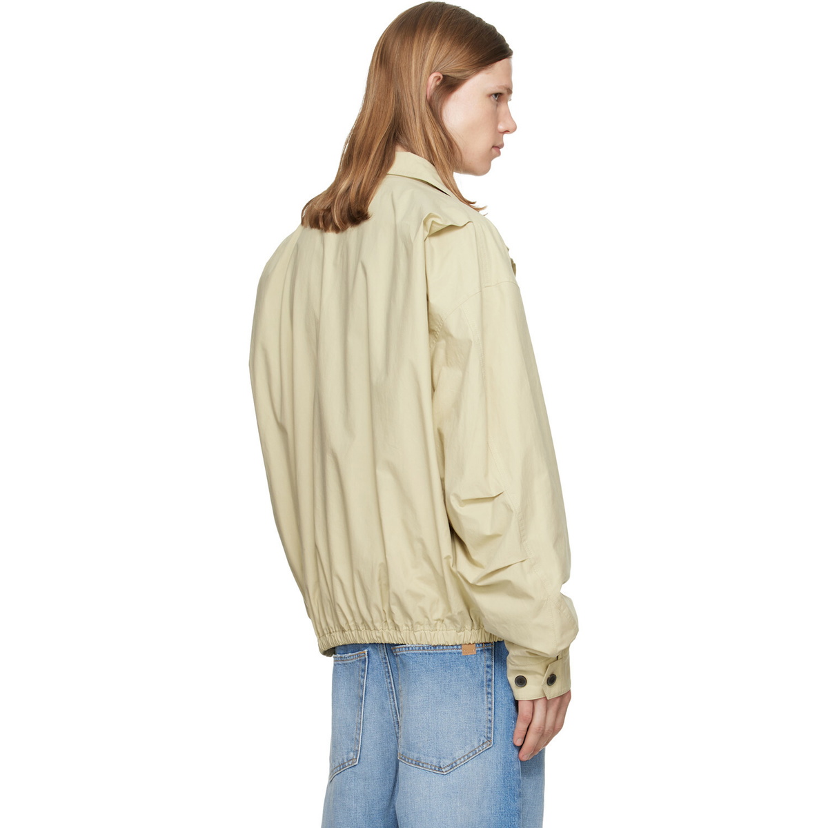 Calvin Klein Collection Beige Donald Bomber Jacket
