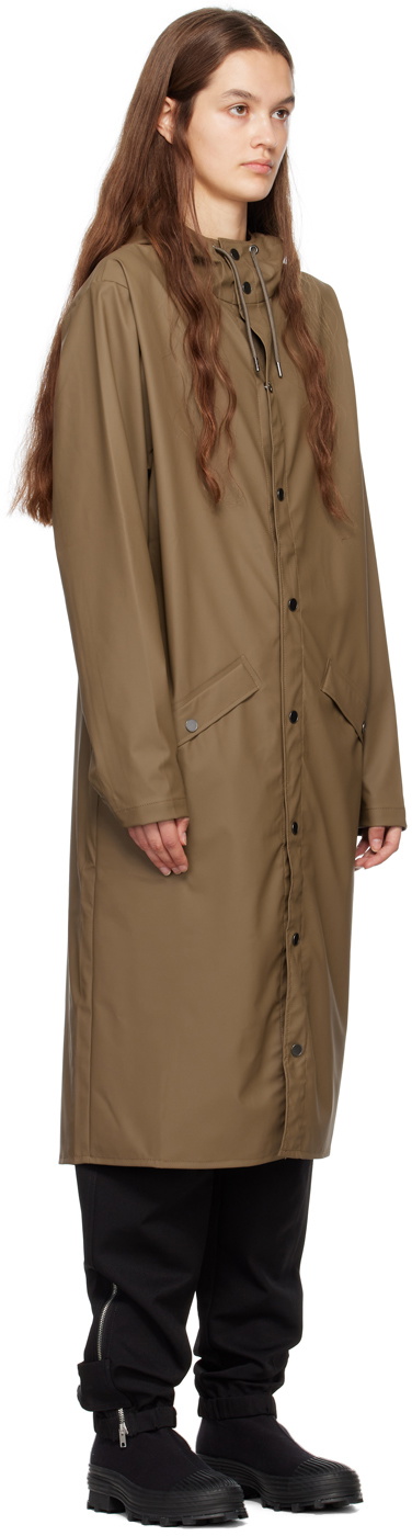 RAINS Brown Longer Coat