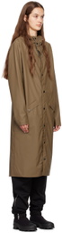 RAINS Brown Longer Coat