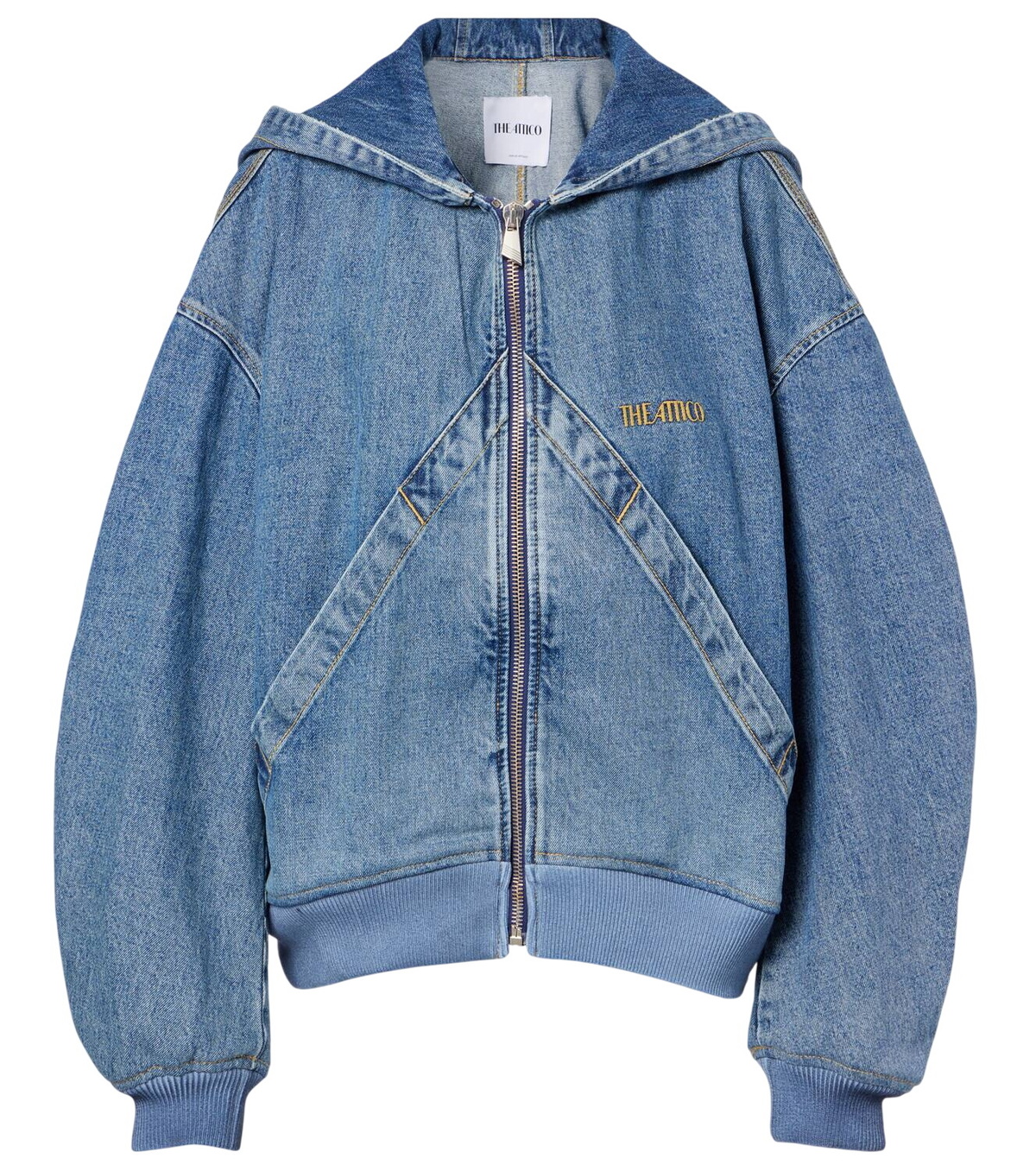 THE ATTICO - Denim Cutout Jeans W/ Snap Buttons The Attico