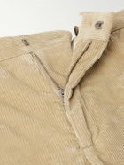 Loro Piana - Jarno Hamptons Straight-Leg Cotton-Corduroy Trousers - Neutrals