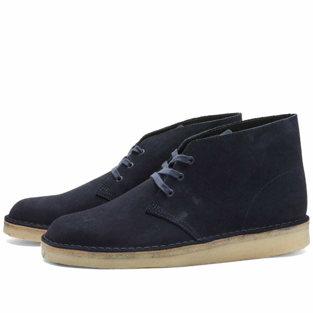 Clarks Originals Men's Desert Coal in Navy Suede Clarks Originals