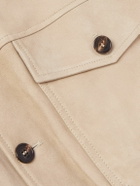 Incotex - Montedoro Suede Bomber Jacket - Neutrals