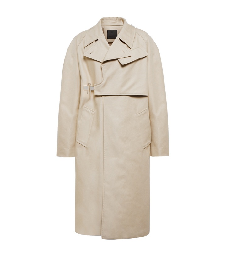 Photo: Givenchy - U-lock cotton twill trench coat