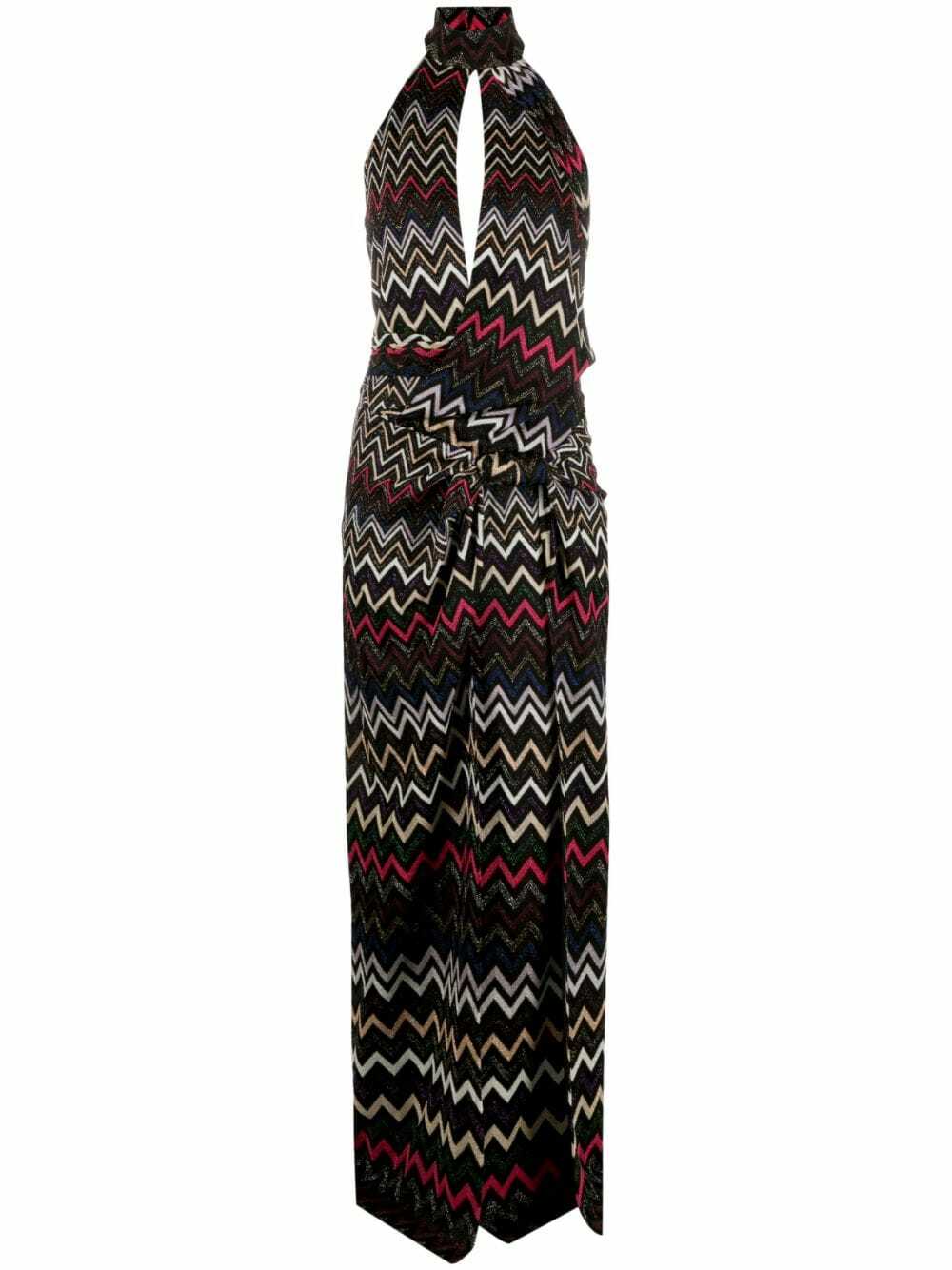 Boxwizard Women's Halter Neck Long Dress – Sleeveless, Print Pattern, Breathable Summer Dress 2 thumbnail image