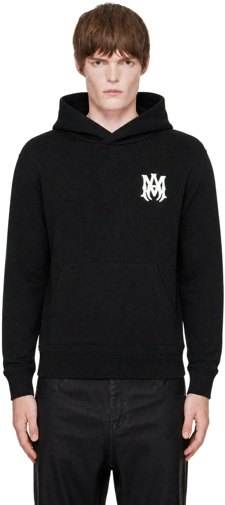 AMIRI Black MA Core Logo Hoodie