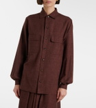 Loro Piana Ida wool, silk, and linen shirt