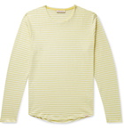 Orlebar Brown - OB-T Striped Cotton and Linen-Blend T-Shirt - Yellow