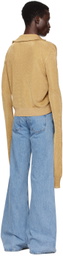 Coperni Gold Knotted Sleeves Polo
