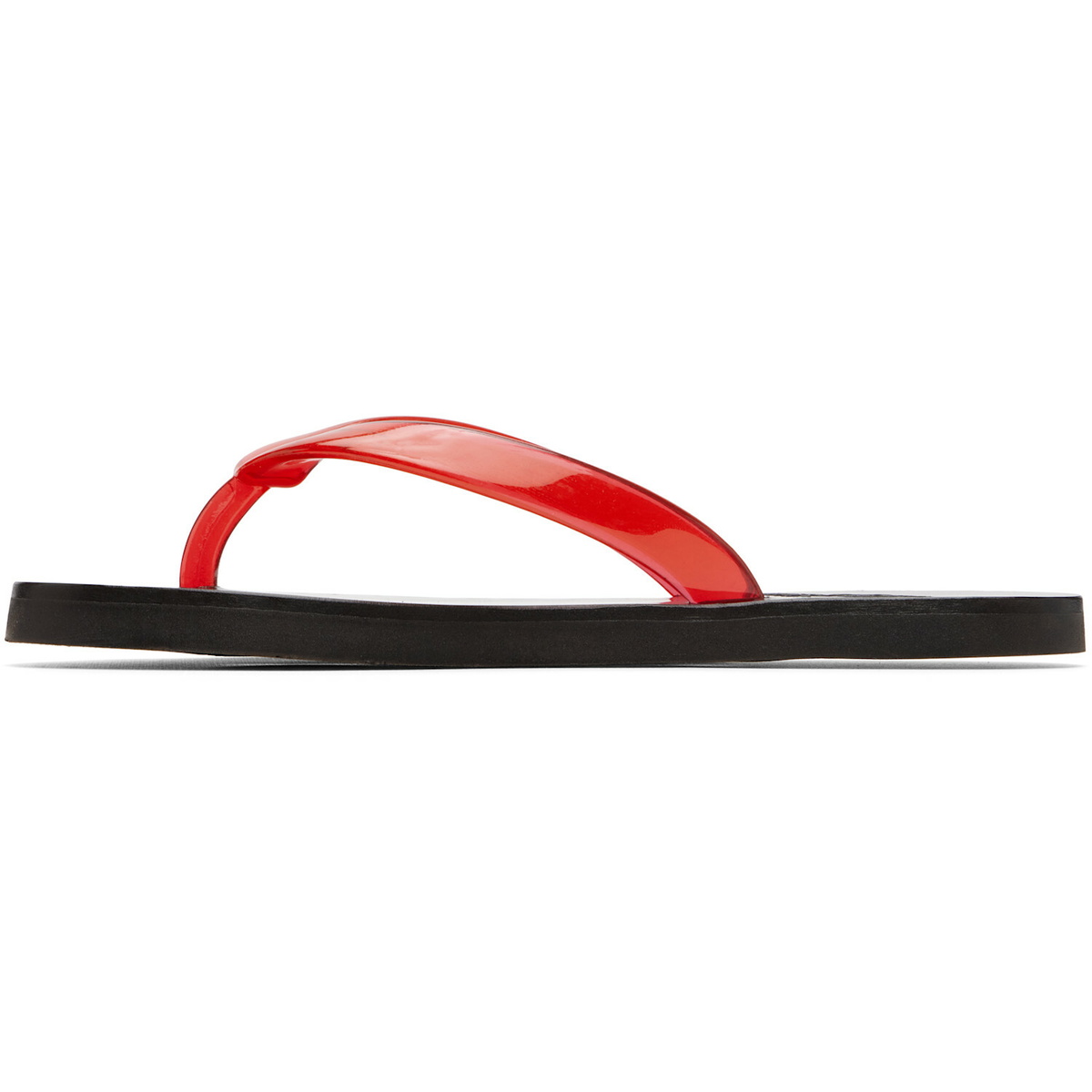 Ancient Greek Sandals Red & Black Saionara Jelly Flip-Flops