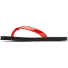 Ancient Greek Sandals Red & Black Saionara Jelly Flip-Flops