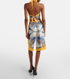 Gucci Floral silk twill Bermuda shorts