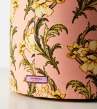 La DoubleJ Baba' floral canvas pouf