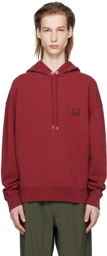 Maison Kitsuné Red Bold Fox Head Hoodie