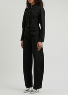 Alaïa Darted Denim Jumpsuit Black