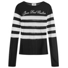 Jean Paul Gaultier Women's Logo Knit Sweater in Black/White