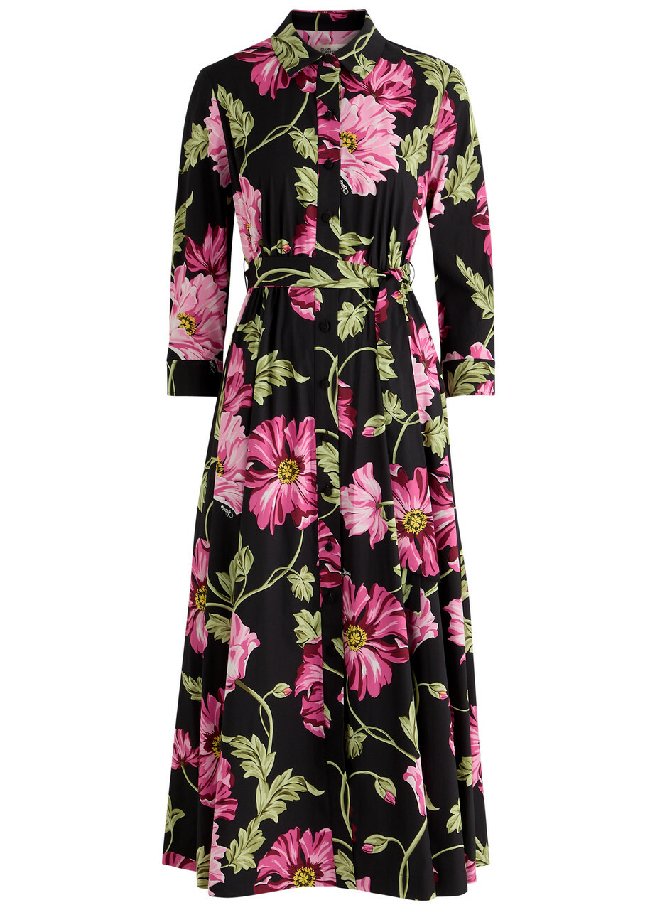 Diane von Furstenberg Libra printed gathered midi dress