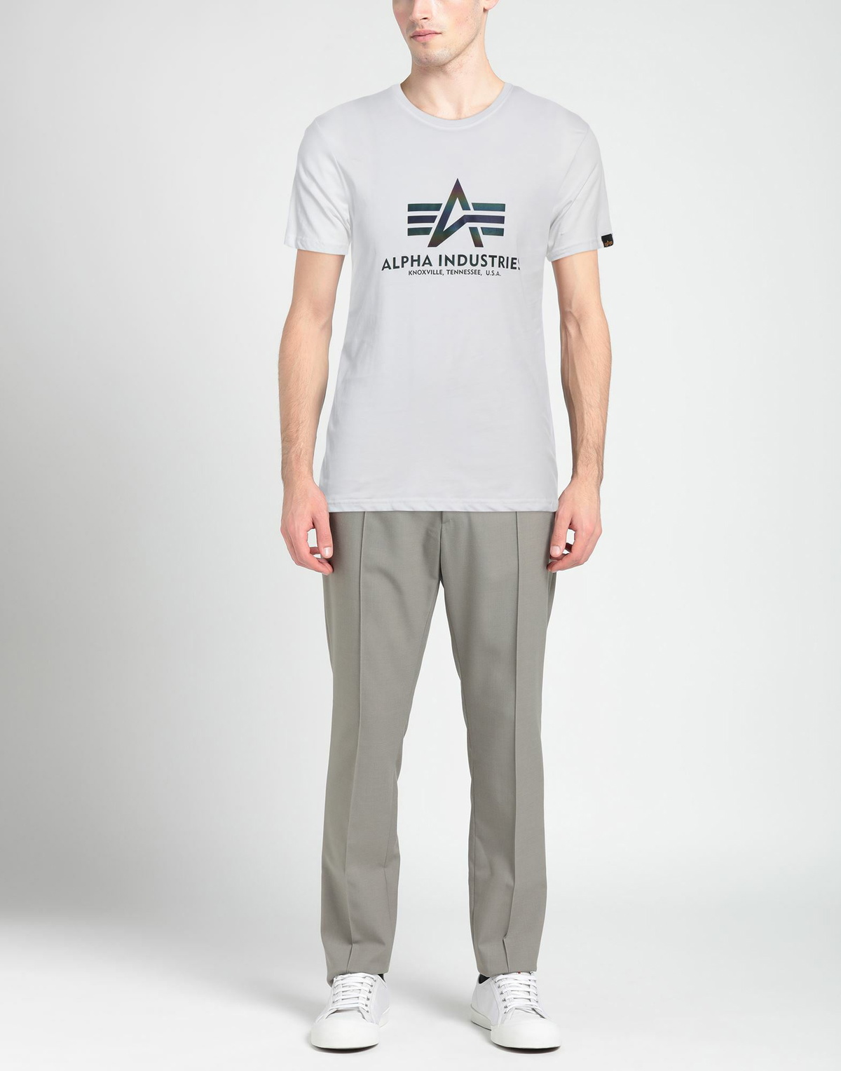 Alpha Industries Mens T-shirt in White