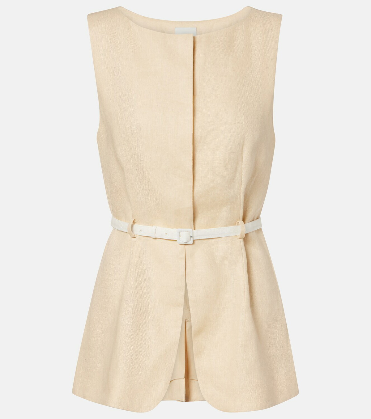 Posse Pamela belted linen vest