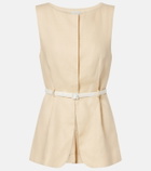 Posse Pamela belted linen vest