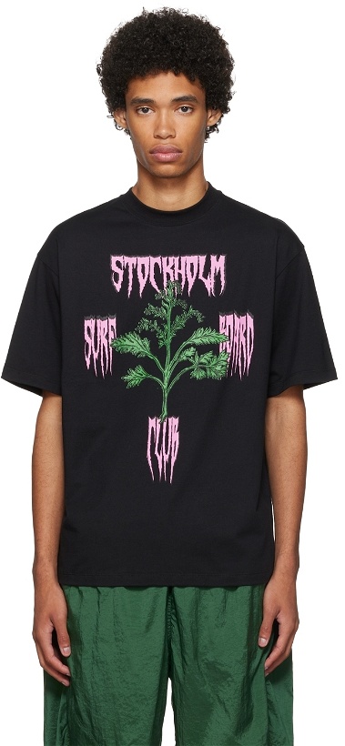 Photo: Stockholm (Surfboard) Club Black Organic Cotton T-Shirt