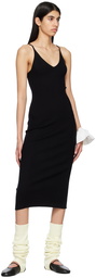 Live the Process Black Pillar Midi Dress