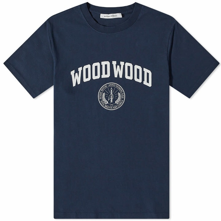 Photo: Wood Wood Men's Bobby Ivy T-Shirt in Navy
