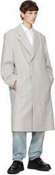 Hugo Gray Relaxed-Fit Coat