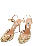 Aquazzura Sweet Surrender 105 Metallic Leather Pumps