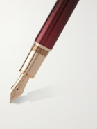 Montblanc - Meisterstück Calligraphy Solitaire Gold-Tone and Lacquer Fountain Pen