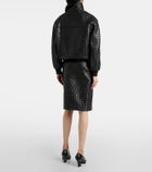 Bottega Veneta Intrecciato leather jacket