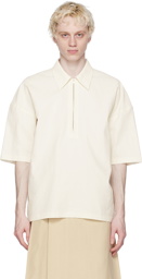 Jil Sander White Zip Shirt