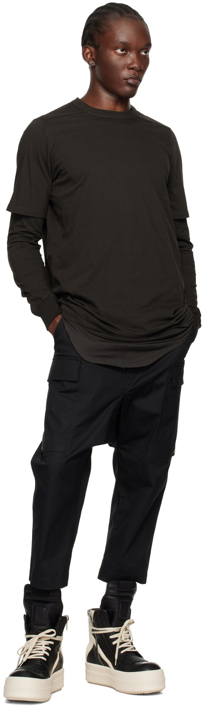 【おすすめ！】 Rick Owens Porterville Level 長袖Tシャツ Rick Owens DRKSHDW | AW24 Porterville - Level long-sleeve T
