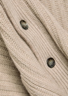 Allude Ribbed Wool and Cashmere-blend Cardigan Beige