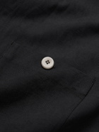 Folk - Patch Linen and Cotton-Blend Overshirt - Blue