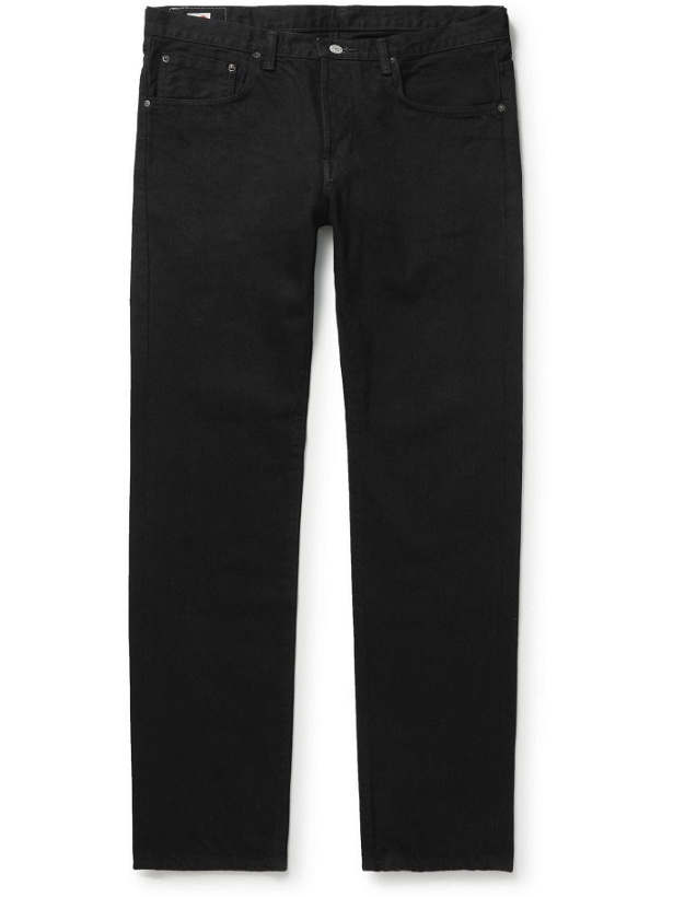 Photo: EDWIN - Nihon Menpu Slim-Fit Selvedge Jeans - Black