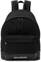 Balmain Kids Black Logo Backpack