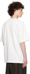YLÈVE Off-White Open End Cotton Pigment Dye T-shirt