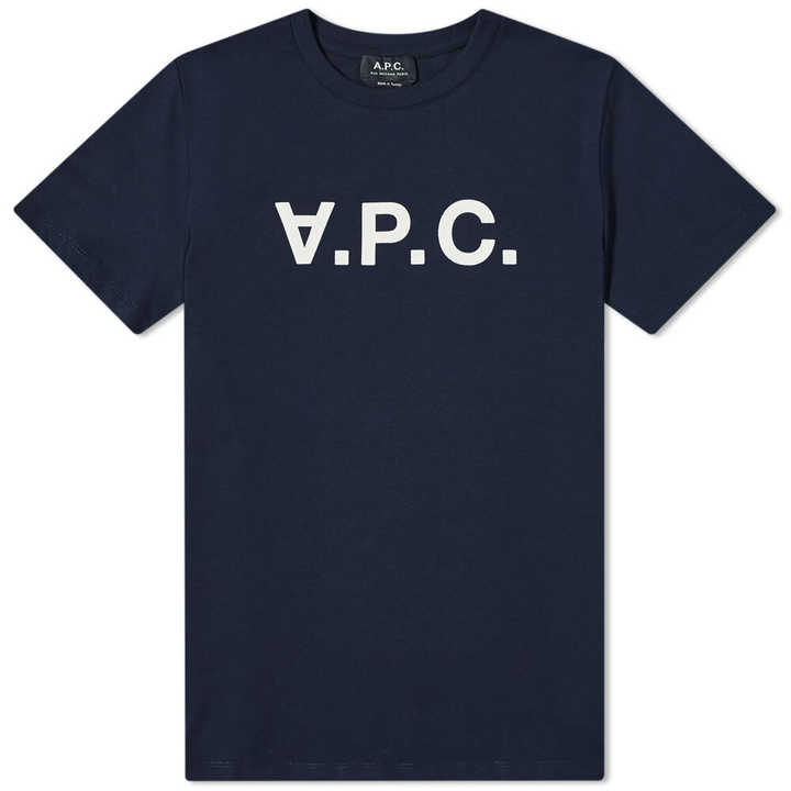 Photo: A.P.C. Men's VPC Logo T-Shirt in Navy