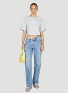 Rabanne Logo Print Cropped T-Shirt