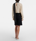 Valentino VGold virgin wool Bermuda shorts