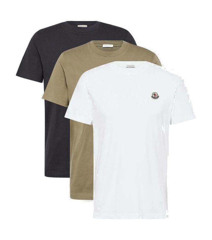 Photo: Moncler Set of 3 cotton jersey T-shirts