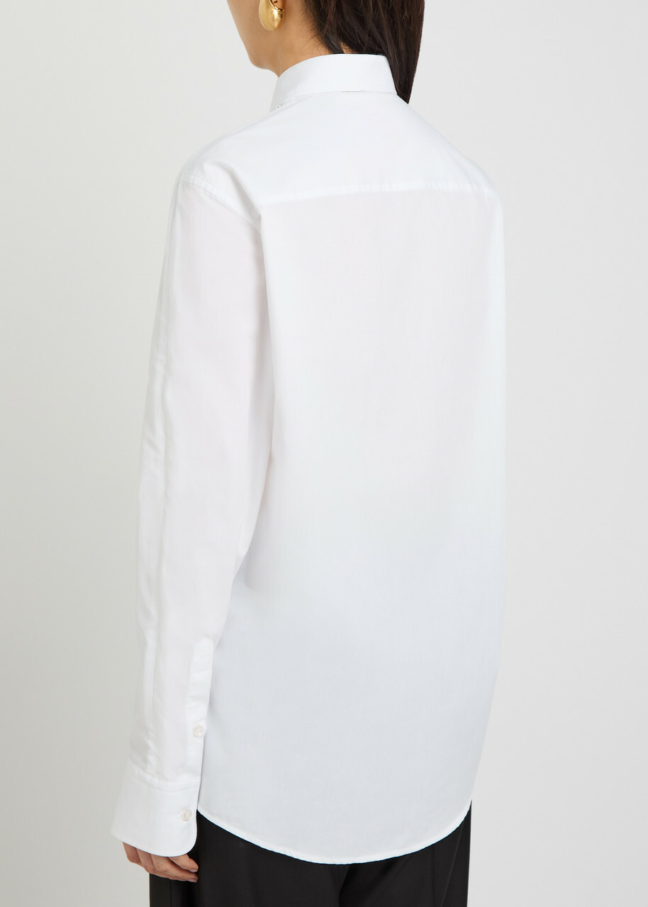 Bettter Zipped Sleeve Cotton-blend Shirt White